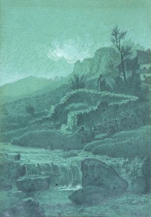 Paesaggio notturno - ruscello e muraglia, Luigi De Zanna, Museo di Arte Moderna Mario Rimoldi